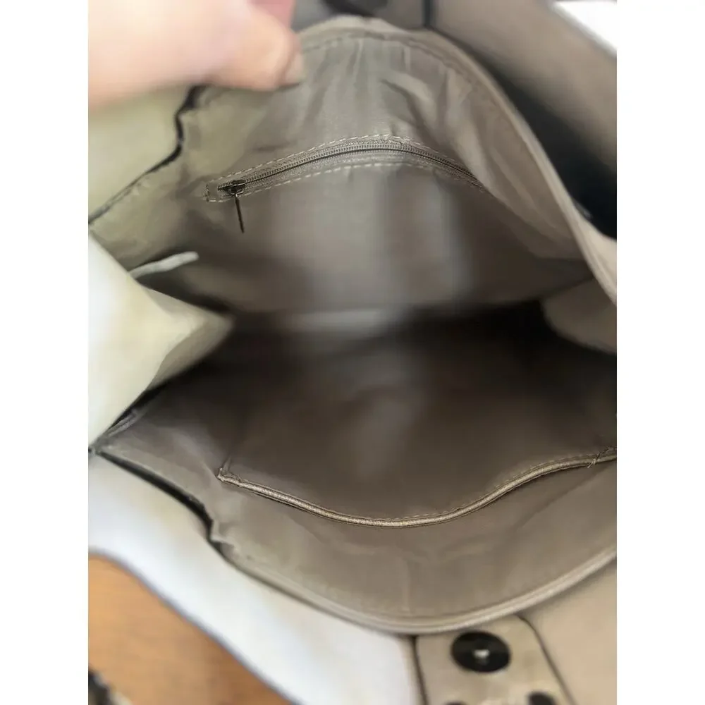 DS Bags Y2K Hobo Taupe Tote Shoulder Bag Detachable Strap Tassel Coin Purse